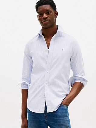 Tommy Hilfiger Oxford Shirt Stripes Light Blue