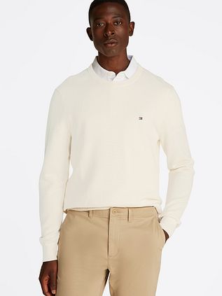 Tommy Hilfiger Structure Pullover Off White