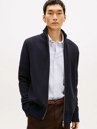 Tommy Hilfiger Strickjacke Mouliné Navy