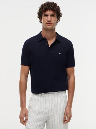 Tommy Hilfiger Knitted Polo Navy
