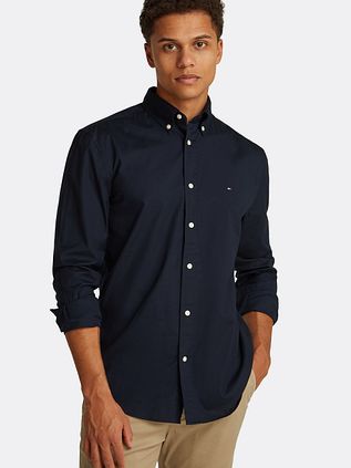 Tommy Hilfiger Chemise Poplin Flex Marine