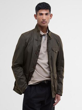 Barbour Beacon Wax Jacket Olive Green