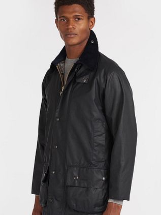 Barbour Wax Coat Beaufort Navy