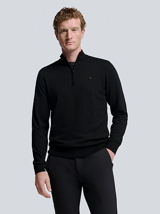 No Excess Half Zip Pullover Black
