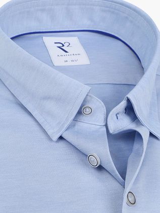 R2 Camisa Unicolor Azul Claro