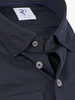R2 Camisa Unicolor Azul Marino