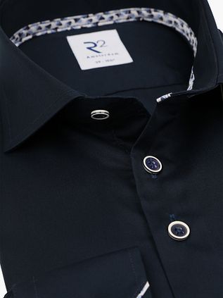 R2 Camisa Sarga Azul Marino