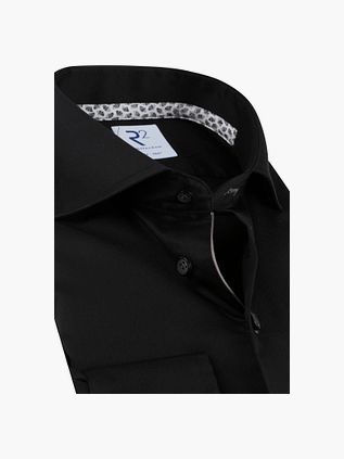 R2 Camisa Elegante Manga Extra Larga Negro