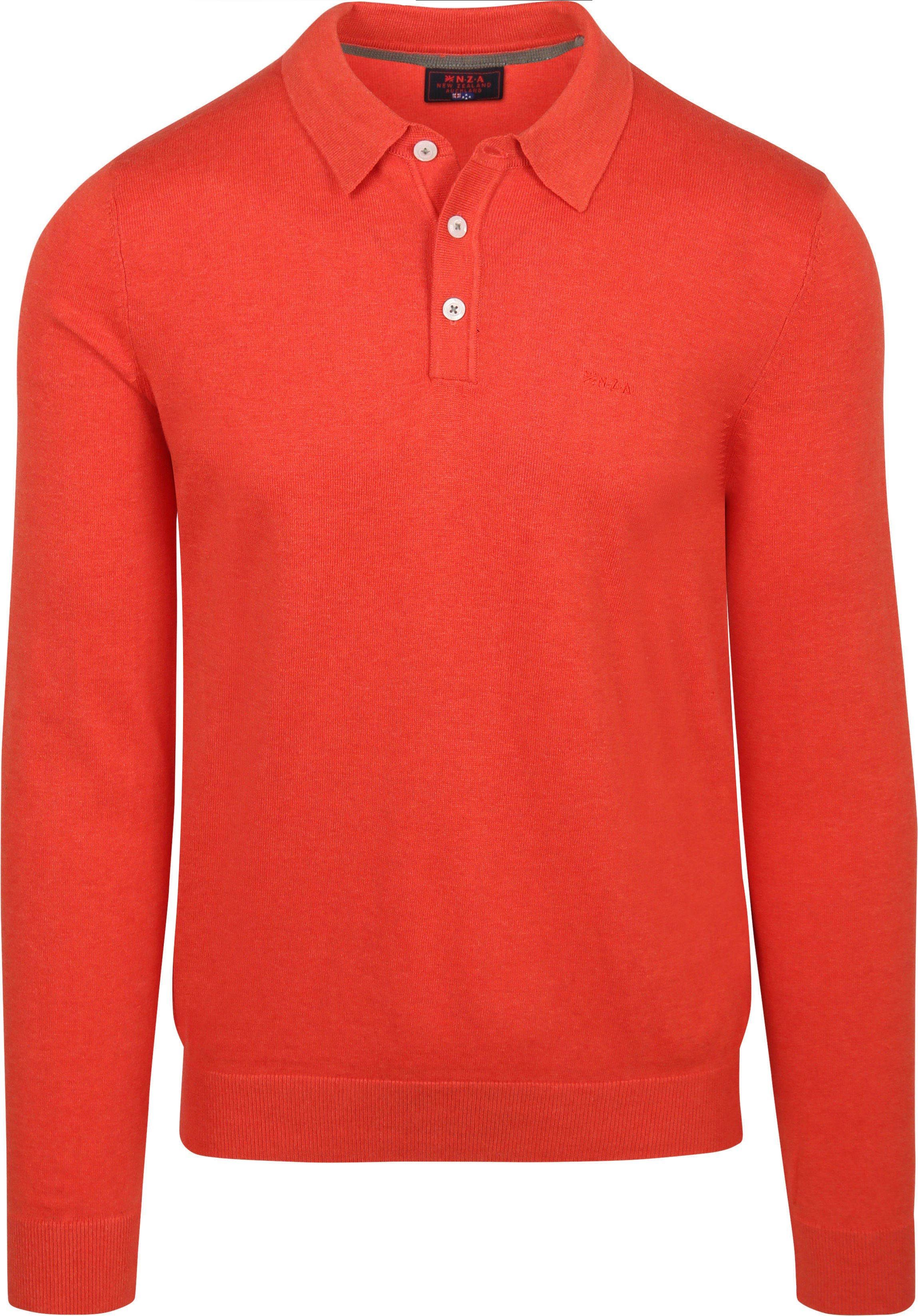 NZA Longsleeve Knitted Polo Shirt Red Product