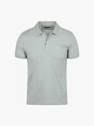 NZA Polo Shirt Goora Jacquard Mist Green