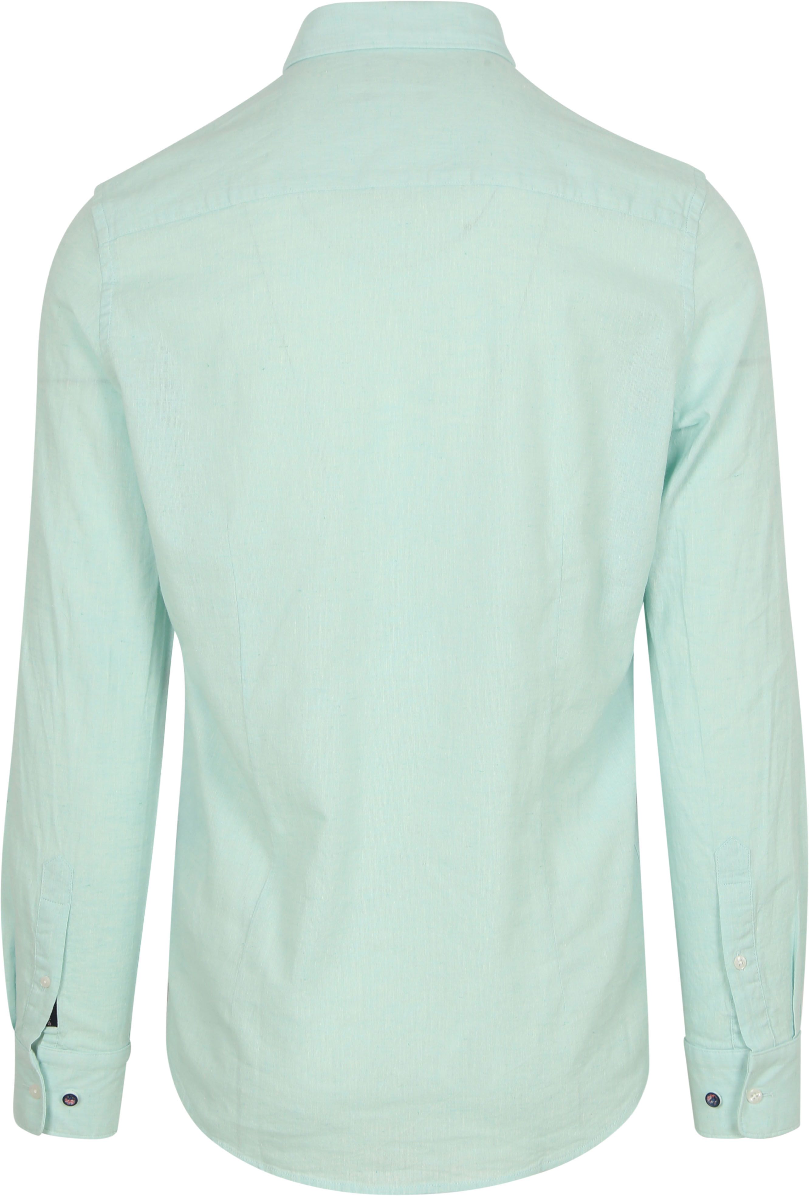 NZA Shirt Linen Blend Aqua Product / Achterkant