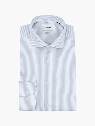 OLYMP Chemise Level 5 Luxury Rayée Bleu Clair