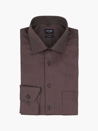Olymp Luxor Shirt Brown