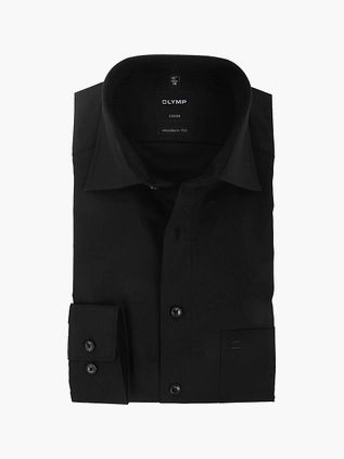 OLYMP Luxor skjorte sort Modern Fit