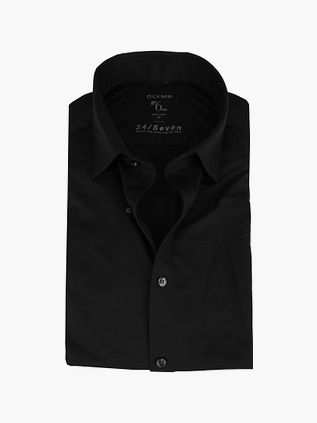 OLYMP No'6 Hemd 24/Seven Schwarz