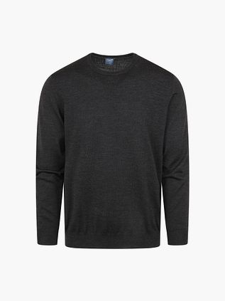 Olymp Pull Col O Wool Anthracite