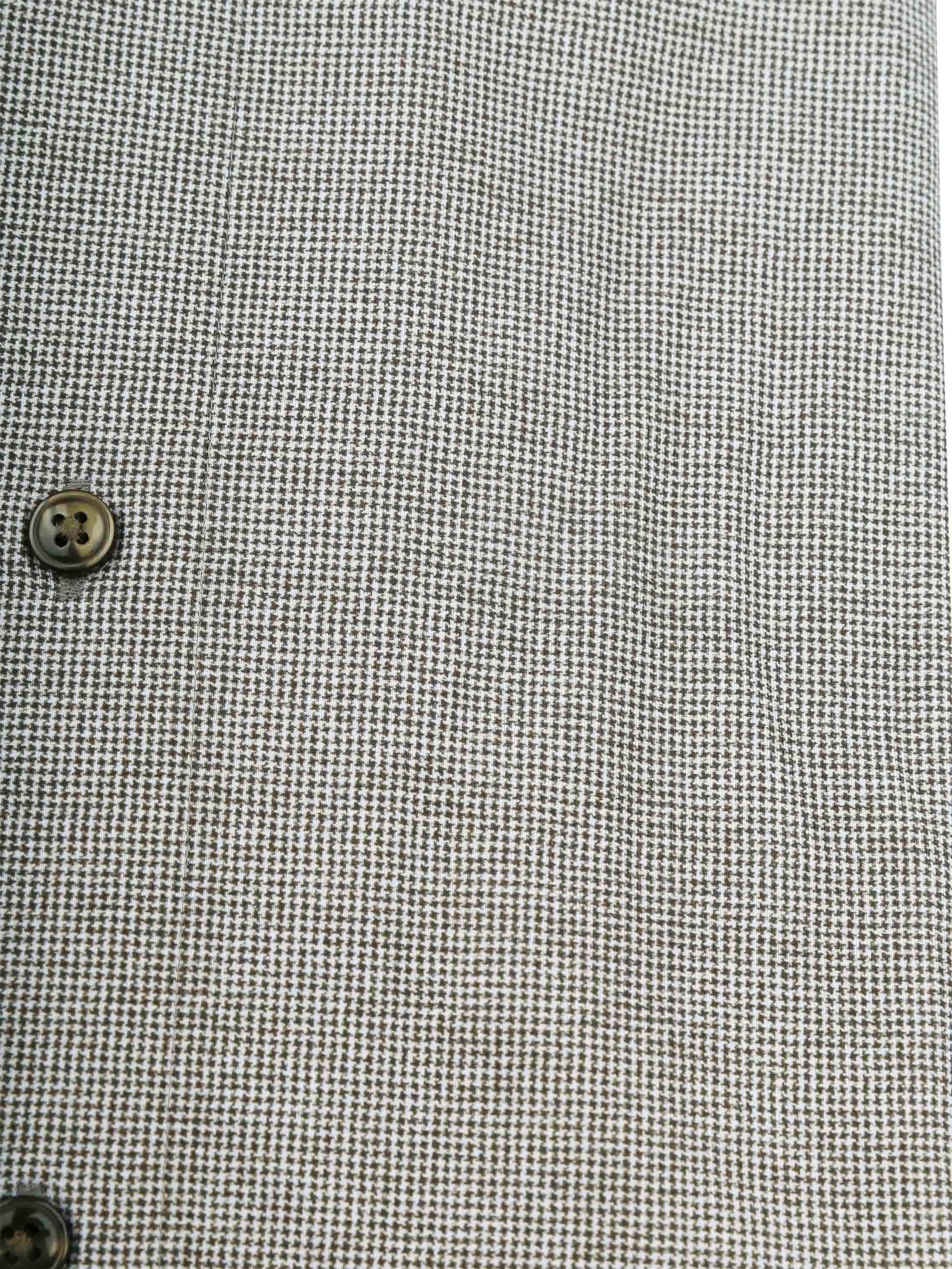 Olymp Luxor Shirt Pied De Poule Green Product / Detail
