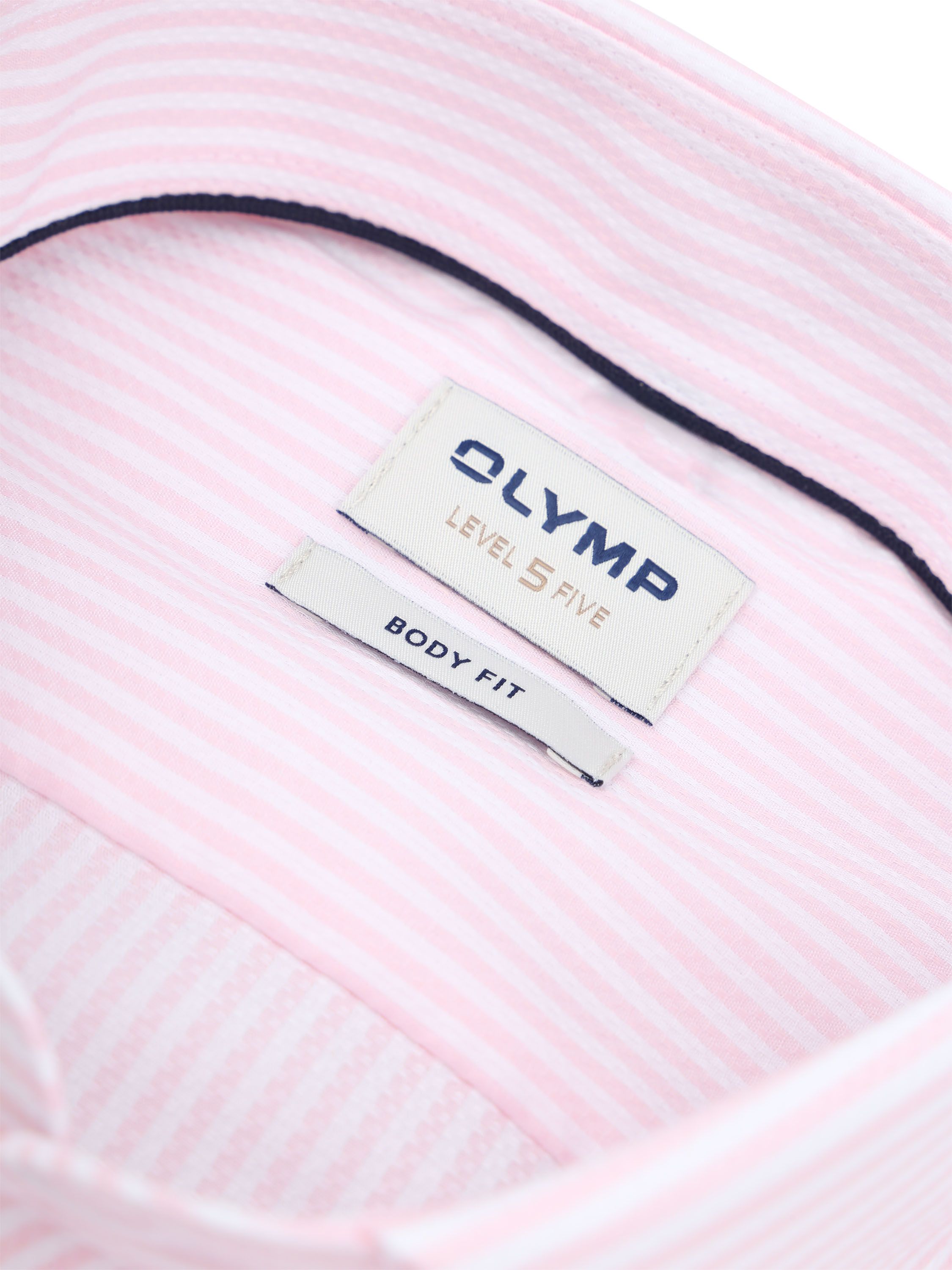 OLYMP Shirt Level 5 Luxury Stripe Pink Product / Detail