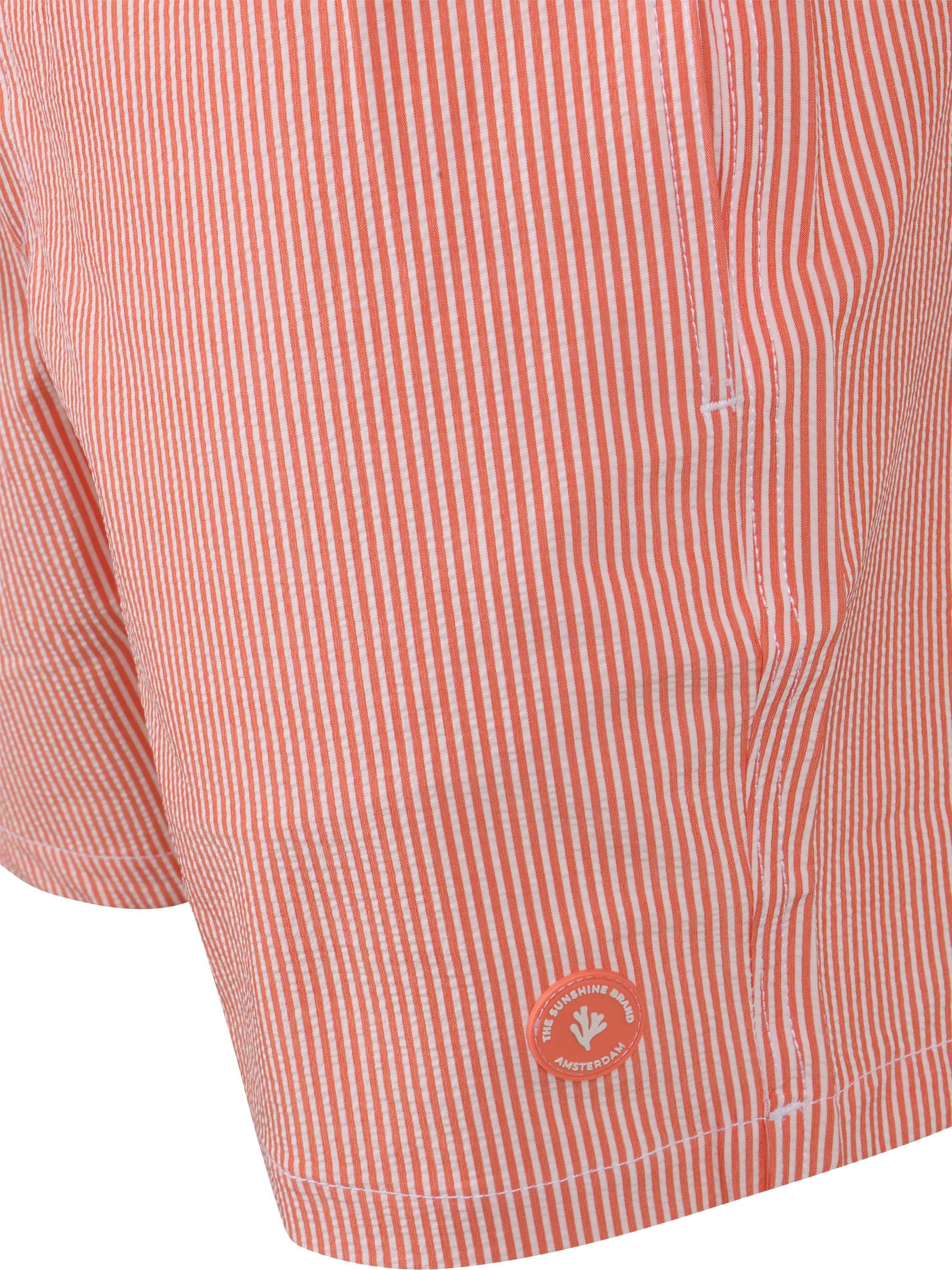 Shiwi Badeshorts Pete Seersucker Orange Stripe Product / Detail