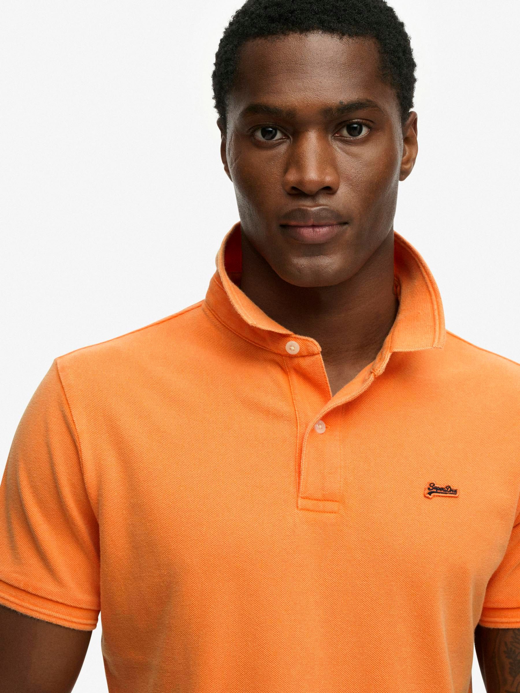 Superdry Polo Piqué – Klassisk Oransje Model / Detail