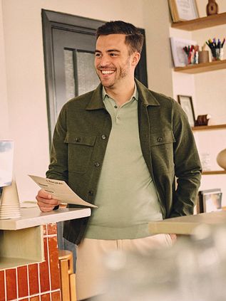 Suitable Drop Loop Overshirt Army Green