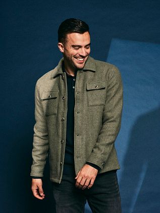 Suitable Overshirt Wool Blend Green