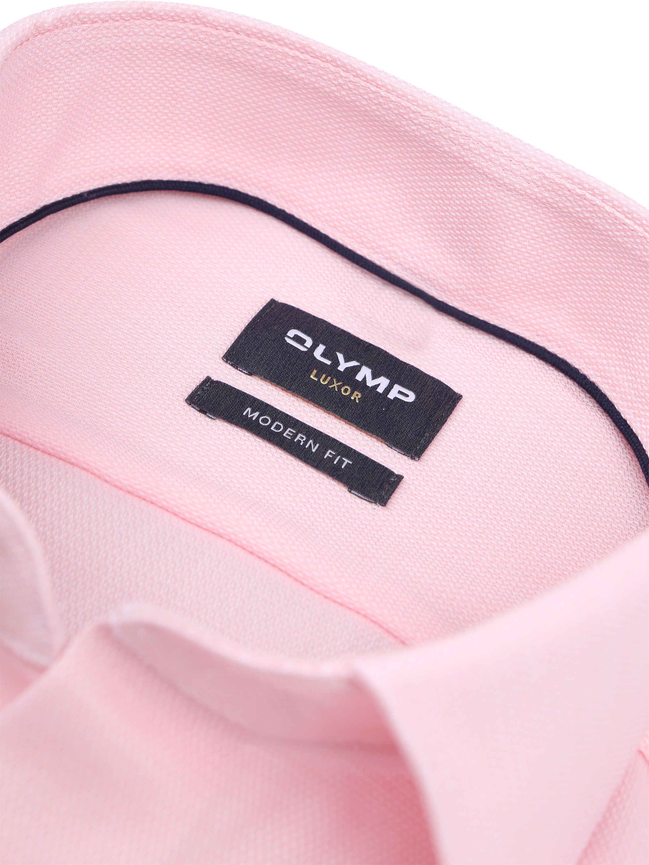 OLYMP Luxor Hemd Extra Long Sleeves Structure Rosa