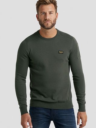 PME Legend Buckley Sweater Olive Green