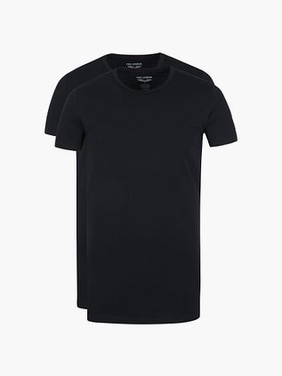 PME Legend Basic T-shirt 2-Pack O-Hals Zwart