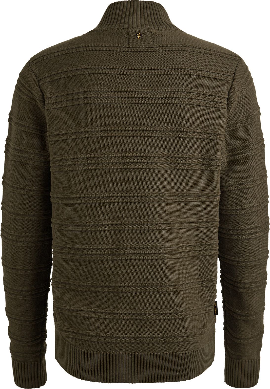 PME Legend Cardigan Structure Knit Beluga Green Product / Achterkant