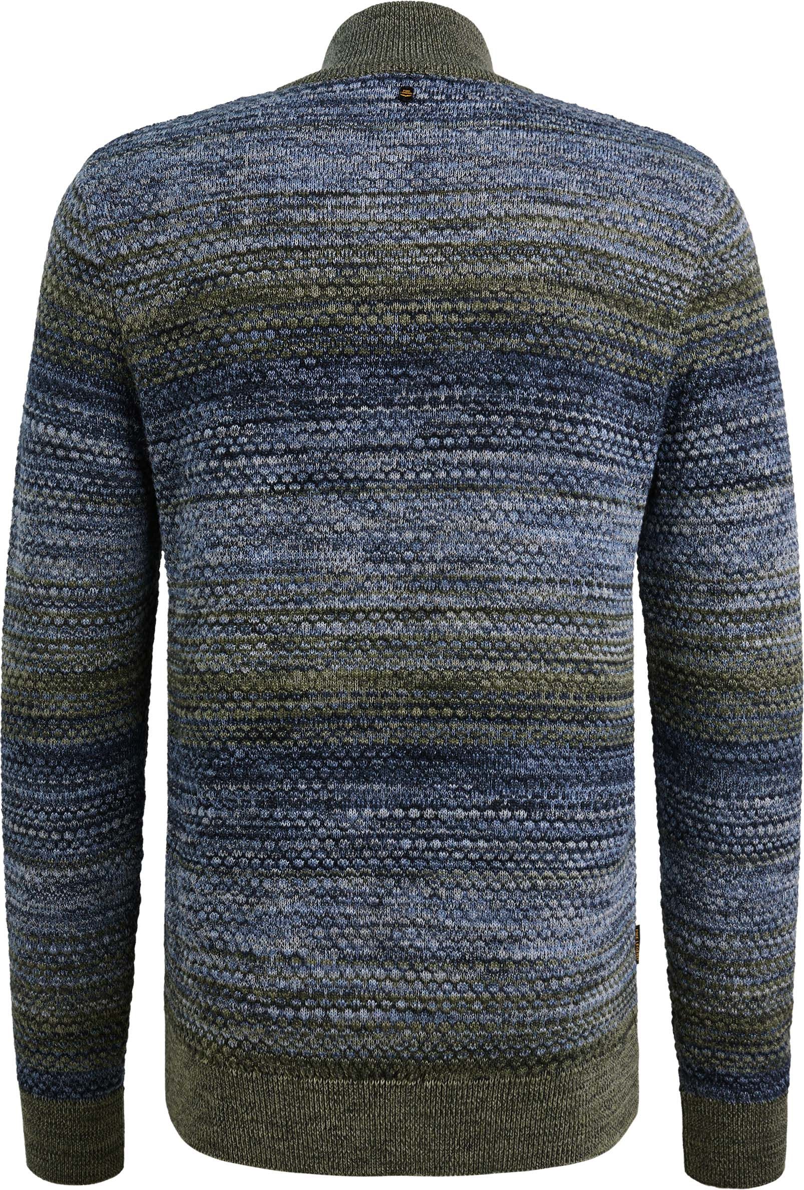 PME Legend Half Zip Colormix Sweater Blue Product / Achterkant