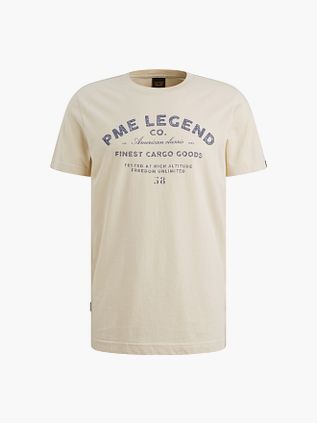 PME Legend T-Shirt Logo Artwork Beige