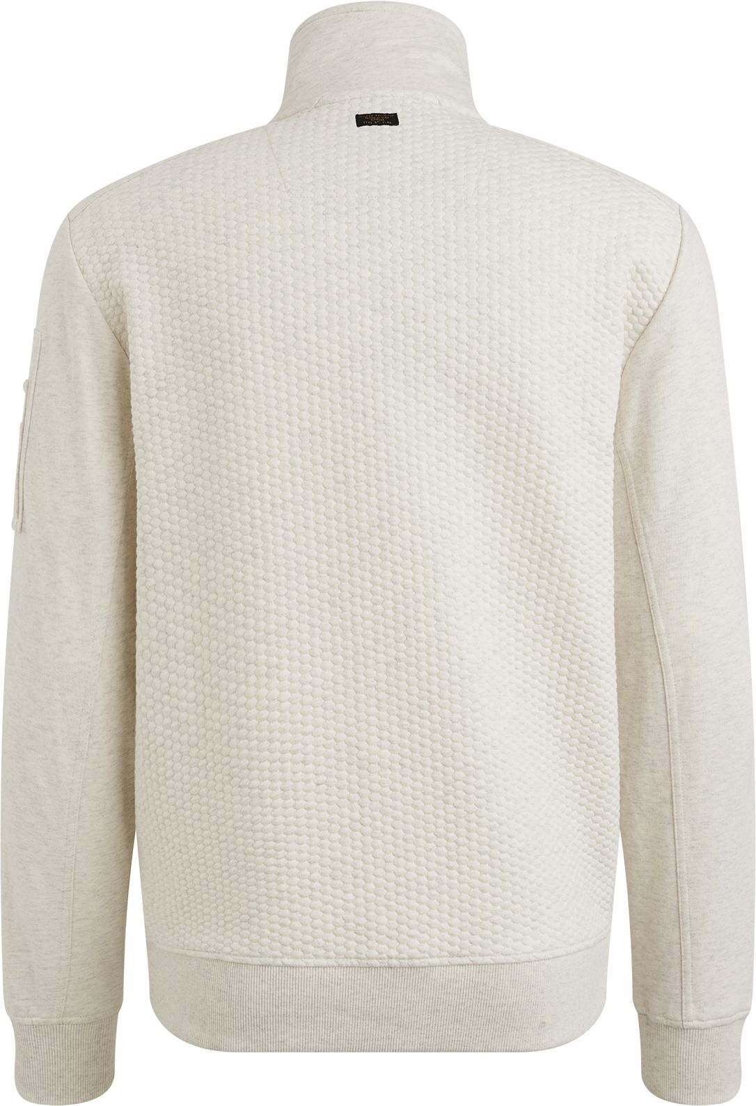 PME Legend Vest Jacquard Interlock Greige Product / Achterkant