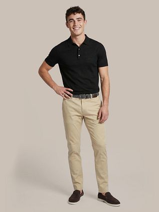 Suitable Polo Shirt Merino Wool Black