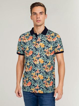 Suitable Polo Blumen Grün