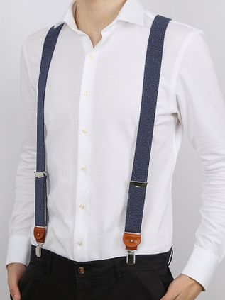 Profuomo Hosenträger Navy