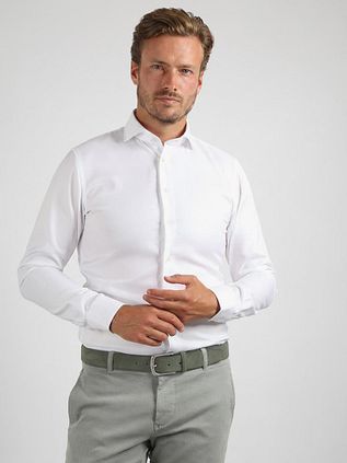 Profuomo Twill Hemd Weiß