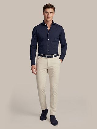 Profuomo Chemise Japanese Knitted Bleu Foncé