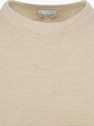 Profuomo Pullover Textured Ecru