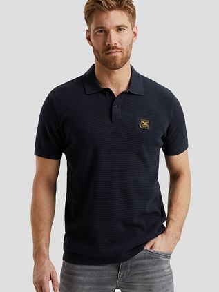 PME Legend Polo Shirt Knitted Navy