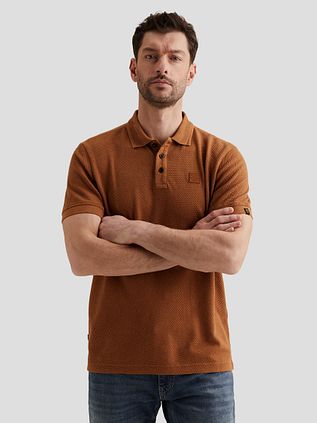 PME Legend Polo Shirt Popcorn Jersey Orange