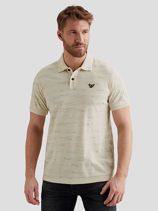 PME Legend Popcorn Polo Shirt Bone White
