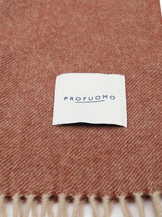 Profuomo Schal Lammwolle Mahogany