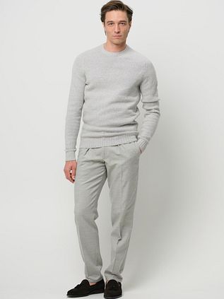 Profuomo Chino Flanell Grau