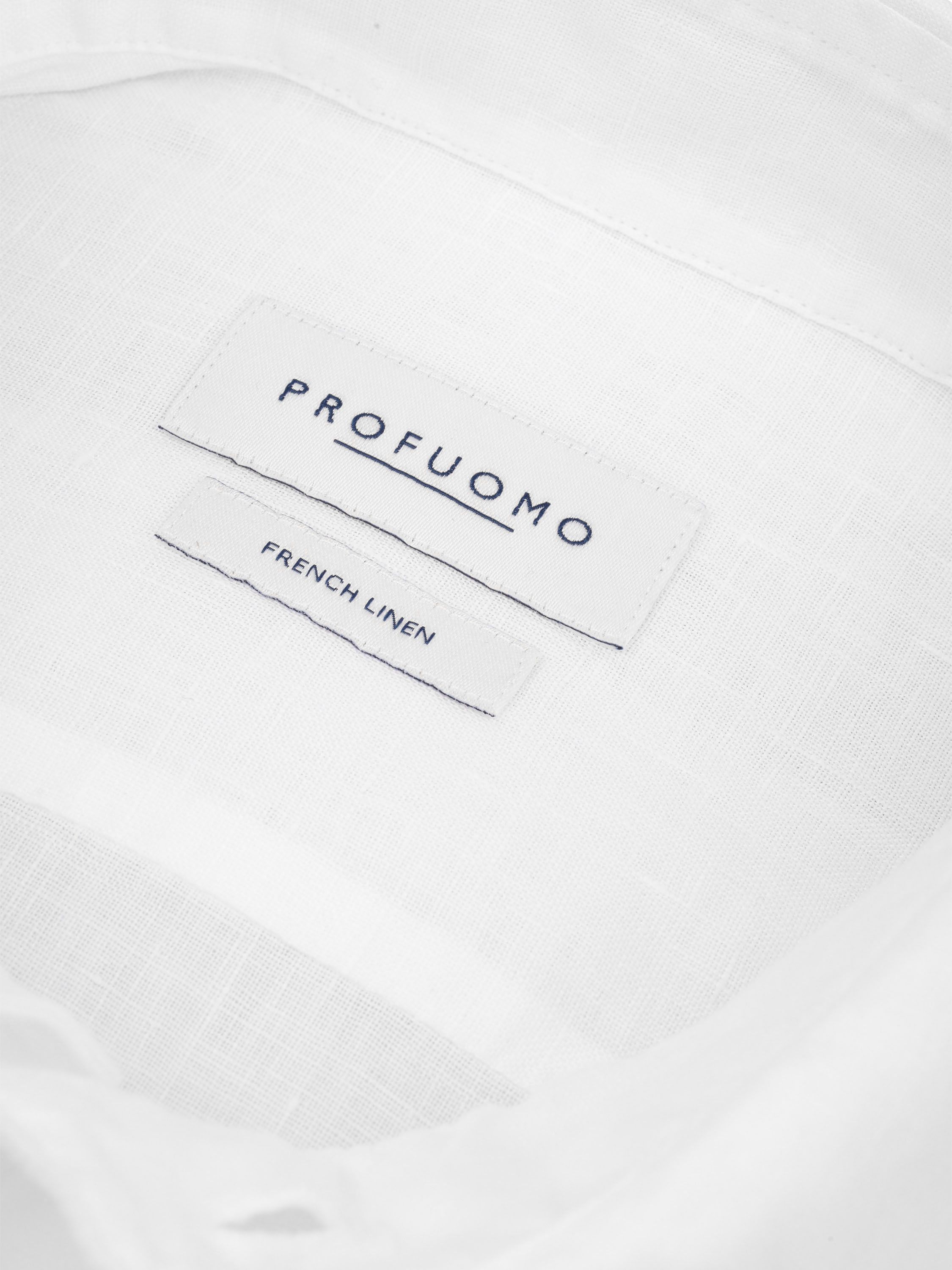 Profuomo Shirt Linen White Product / Detail