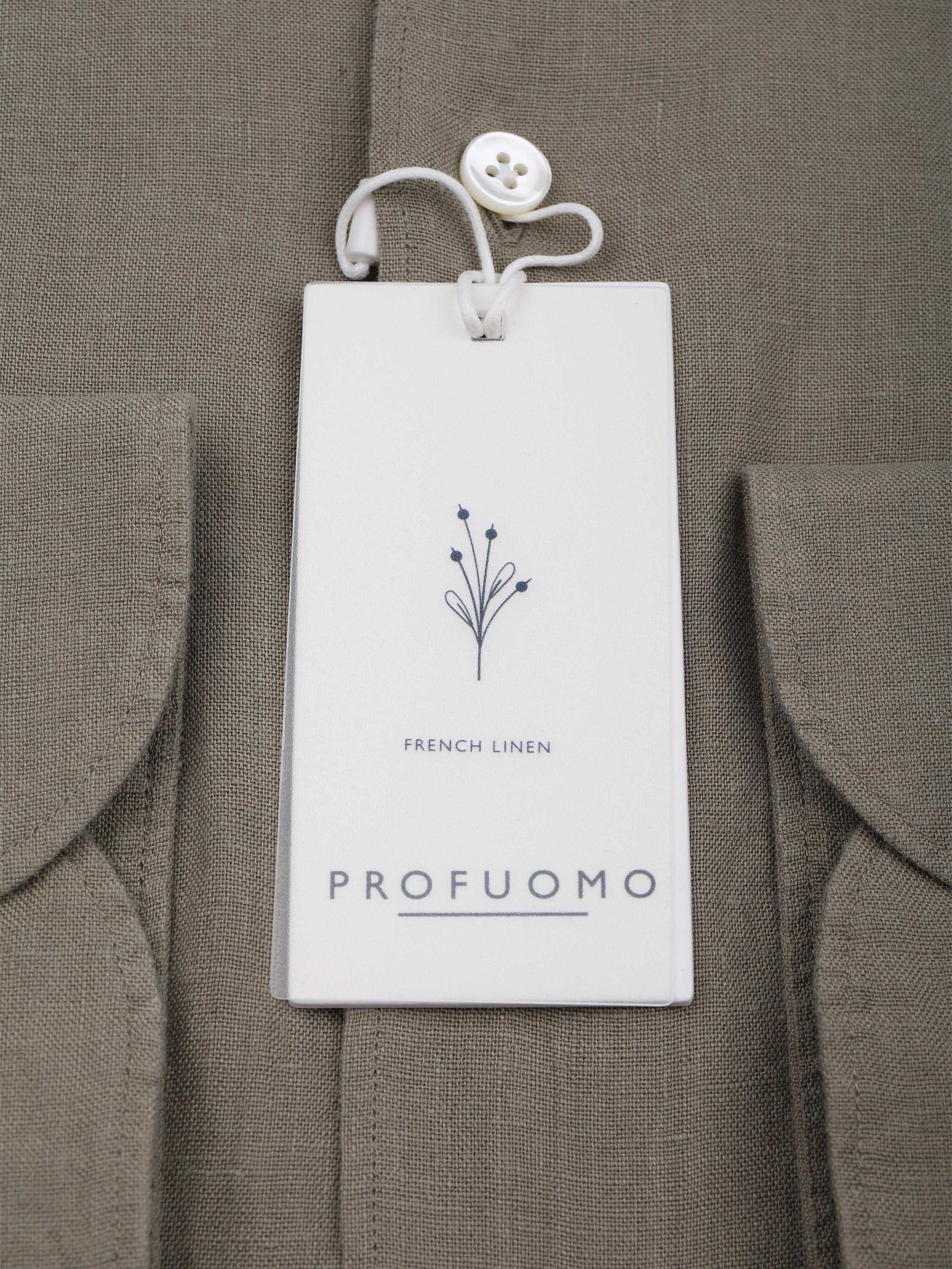 Profuomo Skjorte Lin Grønn Product / Detail