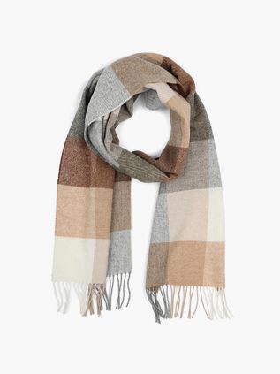Profuomo Tørklæde i Uld Brun Grå Beige