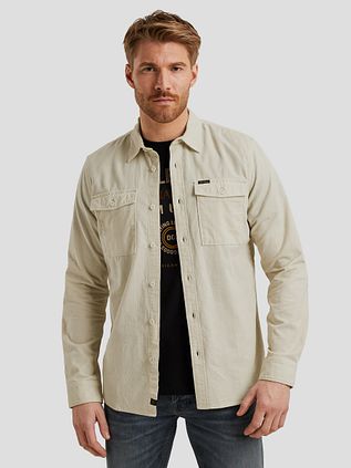 PME Legend Hemdjacke Fine Corduroy Ecru