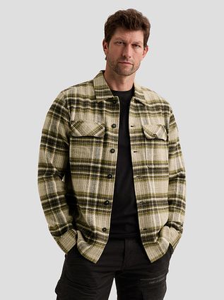 PME Legend Check Overshirt Loden Green