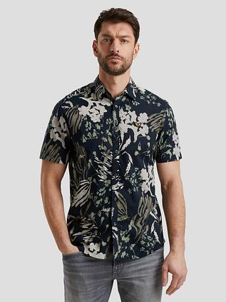 PME Legend Short Sleeve Shirt Print Navy